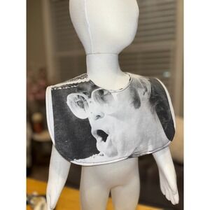 Elton John Baby Bib Music Bib Fleece Bib Upcycled Toddler Bib Upcycled Fashion